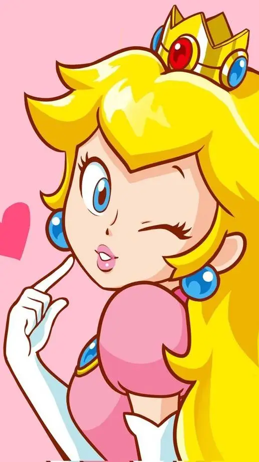 ai character: peach background