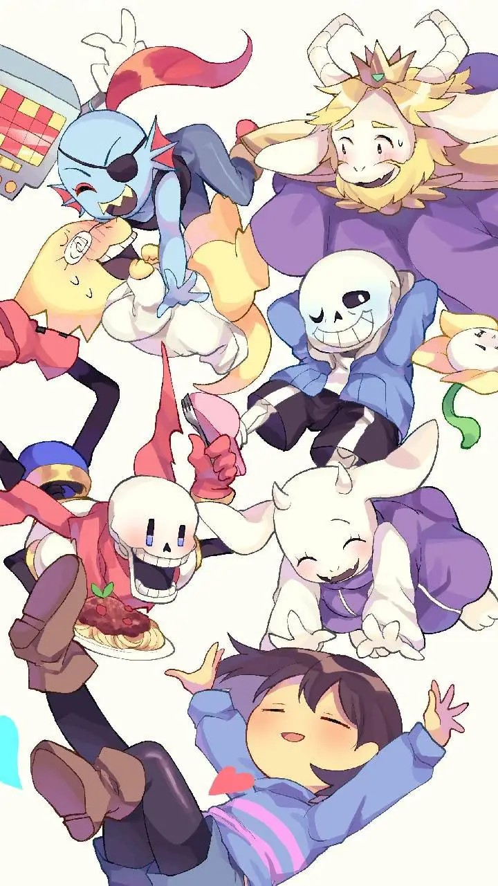 ai character: undertale sleepove background