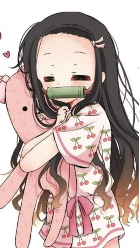 ai character: sleepy nezuko background