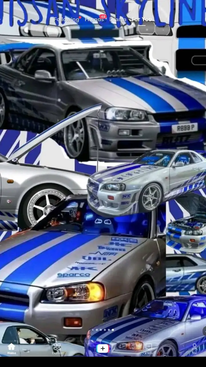 ai character: Nissan skyline GTR background