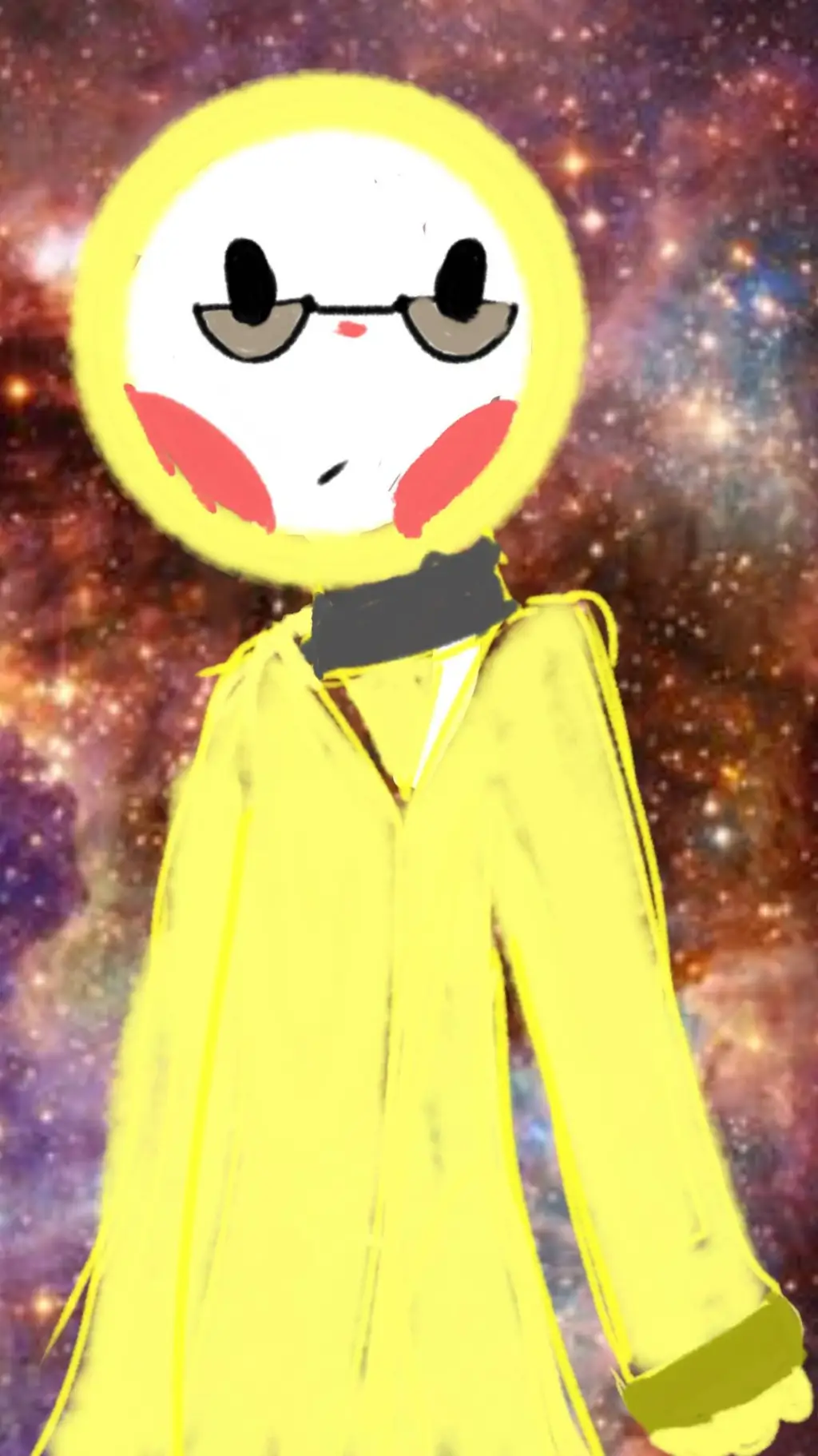 ai character: yellow (mi oc) background