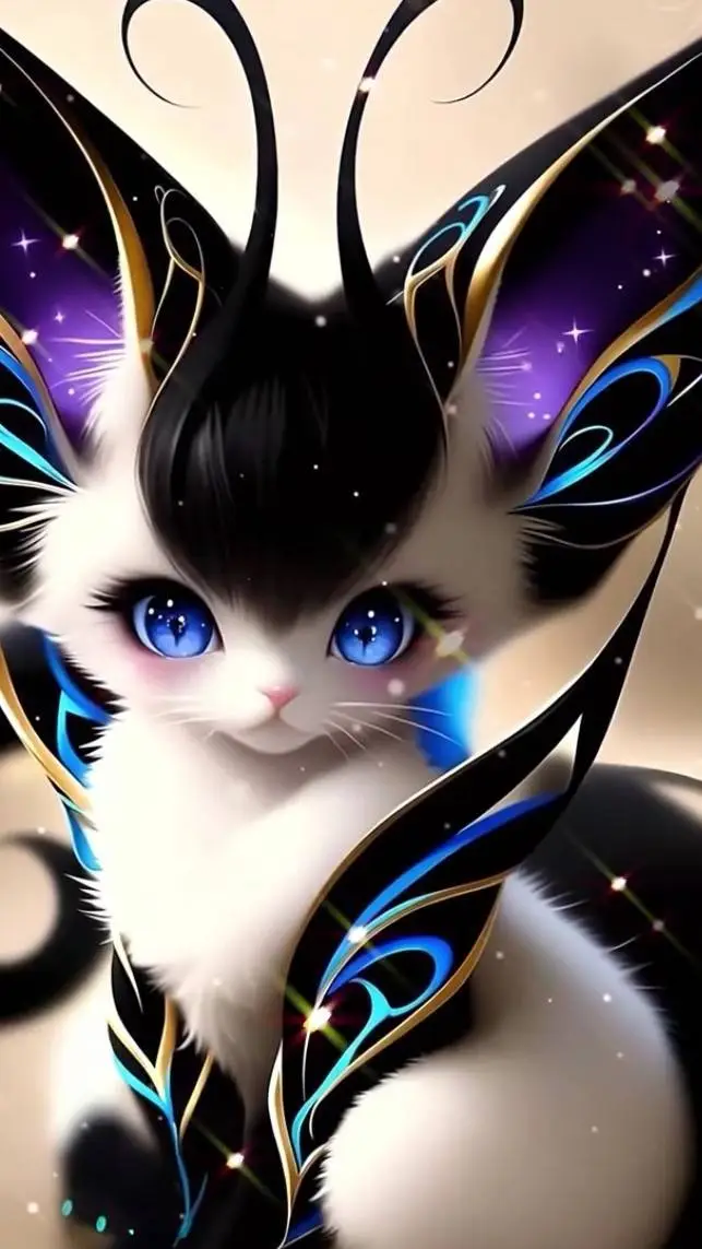 ai character: your pet 🐈 🦋 🌌 background