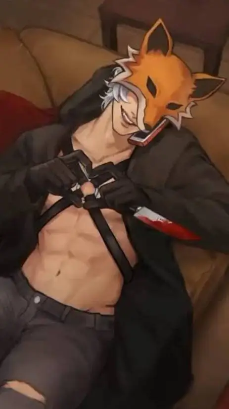 ai character: Ghost UR Boyfriend background