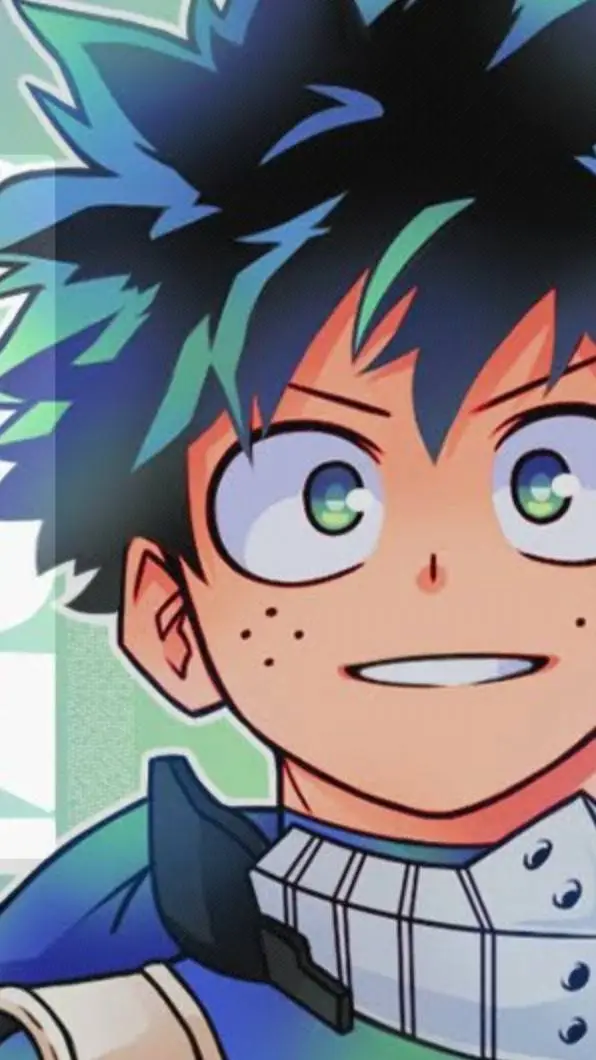 ai character: MHA Mean Deku background
