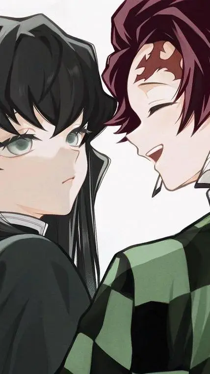 ai character: Two bf in Kny background