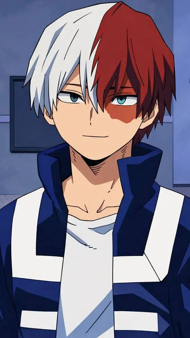 ai character: shoto todoroki  background