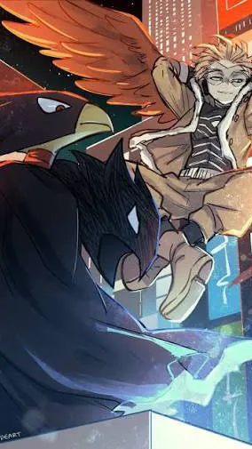 ai character: Hawks and tokoyami background