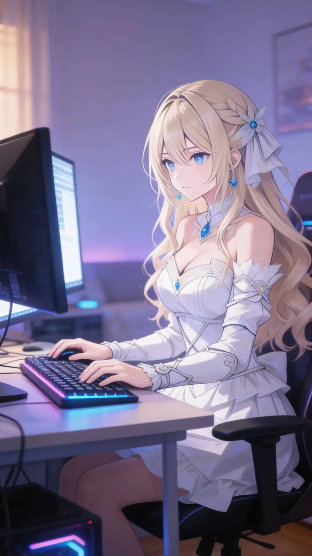 ai character: playing background