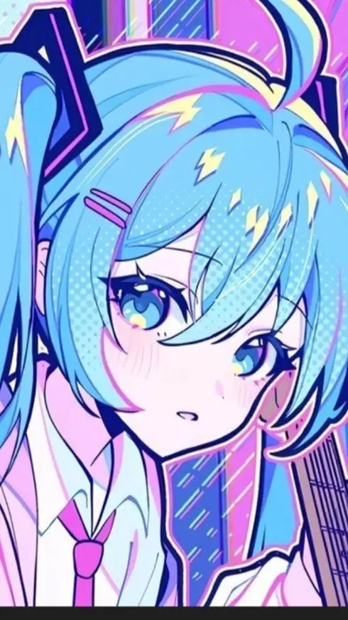 ai character: miku the sassy . background