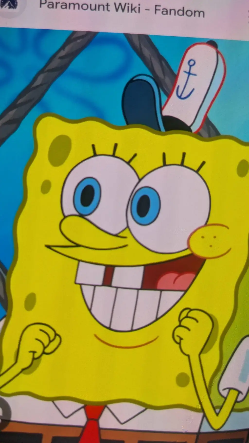 ai character: spongebob background