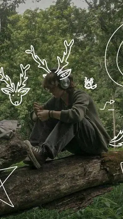ai character: Fawn, therian deer background