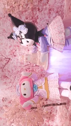ai character: My Melody & Kuromi background