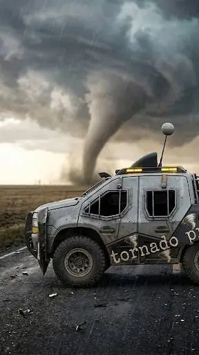 ai character: tornado predator 3 background