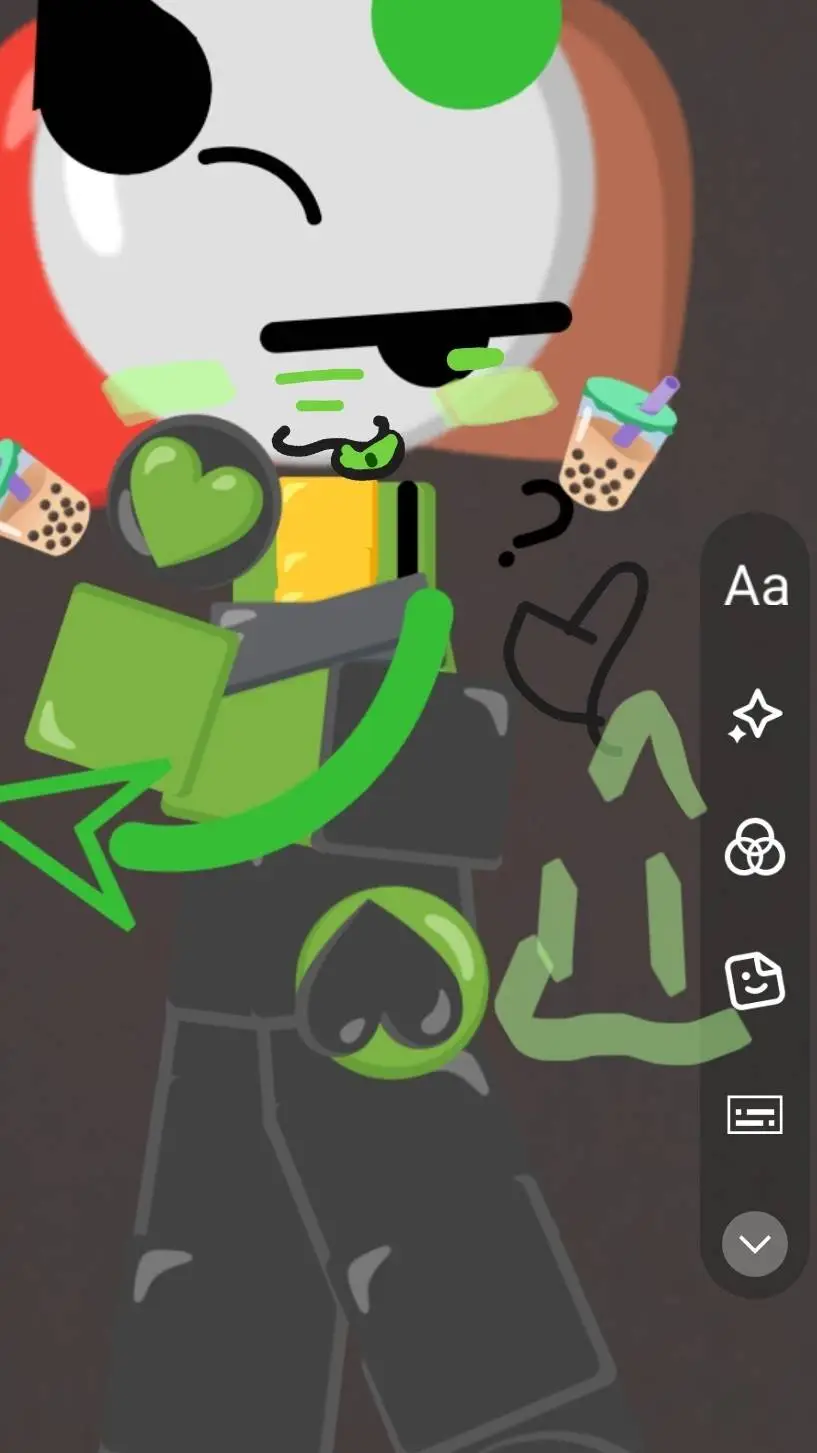 ai character: harlequin😁 background