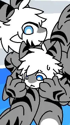 ai character: tiger shark latex background
