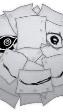 ai character: Scribbles background