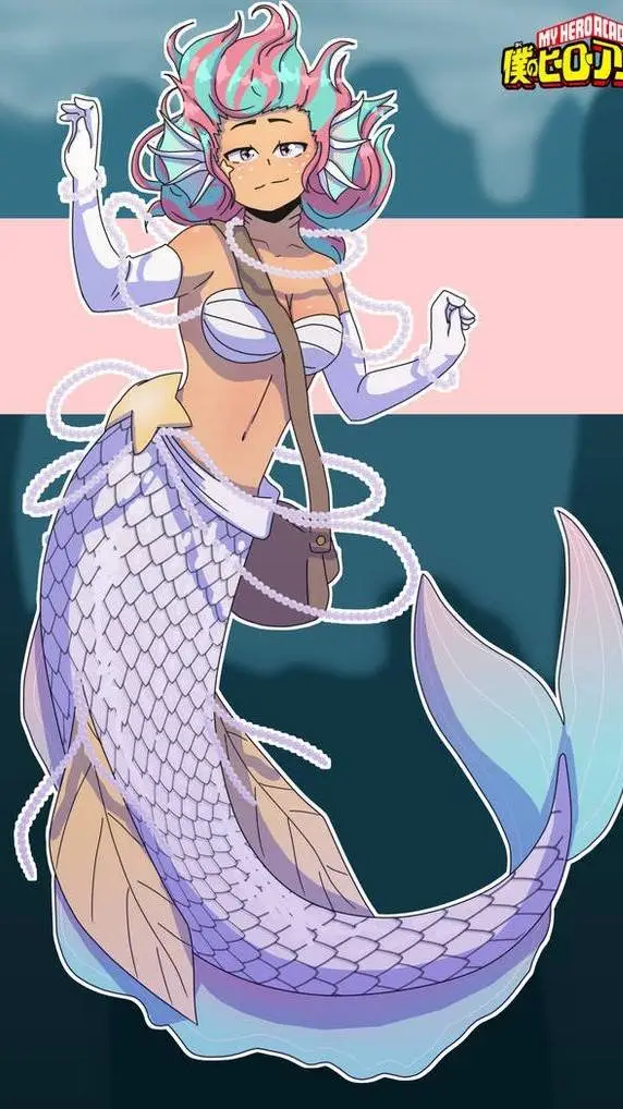 ai character: Mya mermaid background