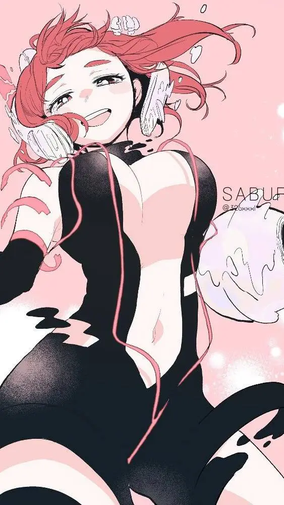 ai character: uraraka  background