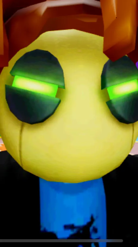 ai character: stupid robot bacon background