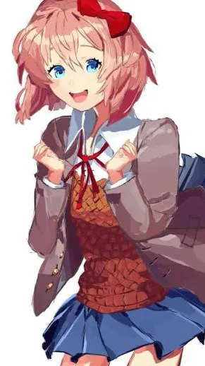 ai character: Sayori 💜 background