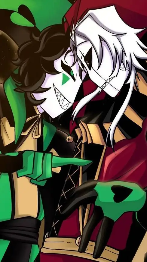 ai character: Pierrot ❤Harlequin background