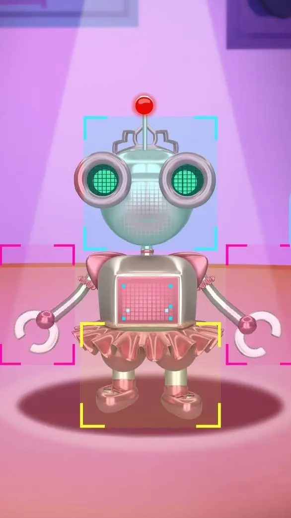 ai character: Robot science  background