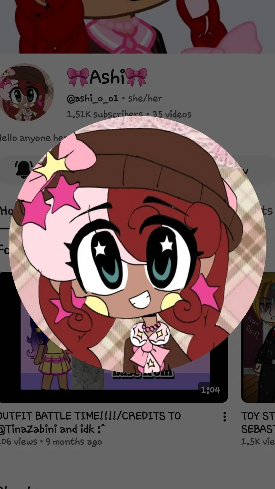 ai character: 🎀Ashi🎀 background