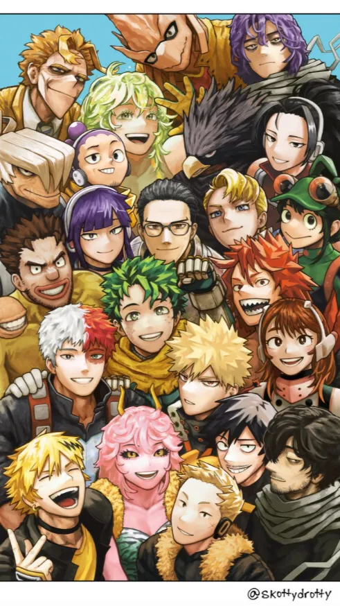 ai character: MHA Reunion background