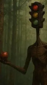 ai character: Traffic-light Head background