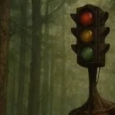 chat with ai character: Traffic-light Head