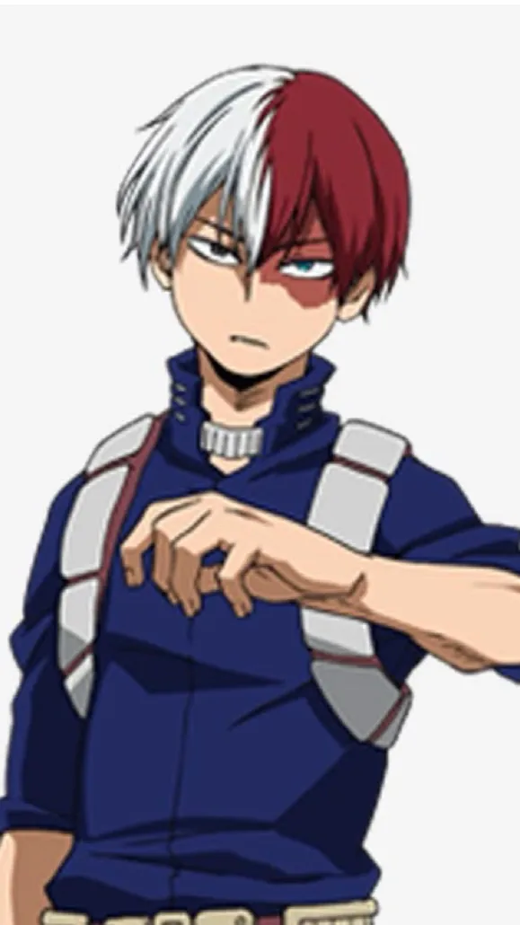 ai character: Shoto Todoroki  background