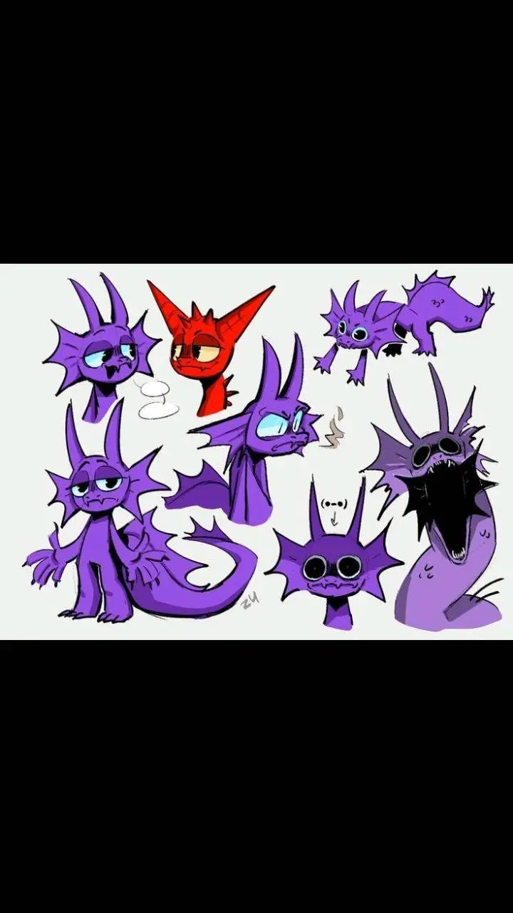 ai character: Durple  background