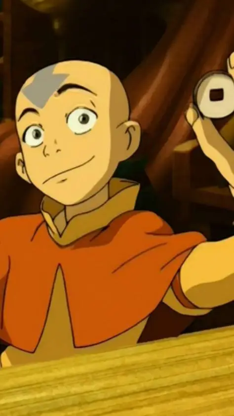 ai character: Aang! 🌬️🔥🌊🛘 background