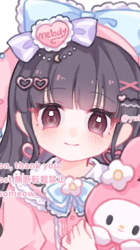 ai character: My melody!🌸🎀 background