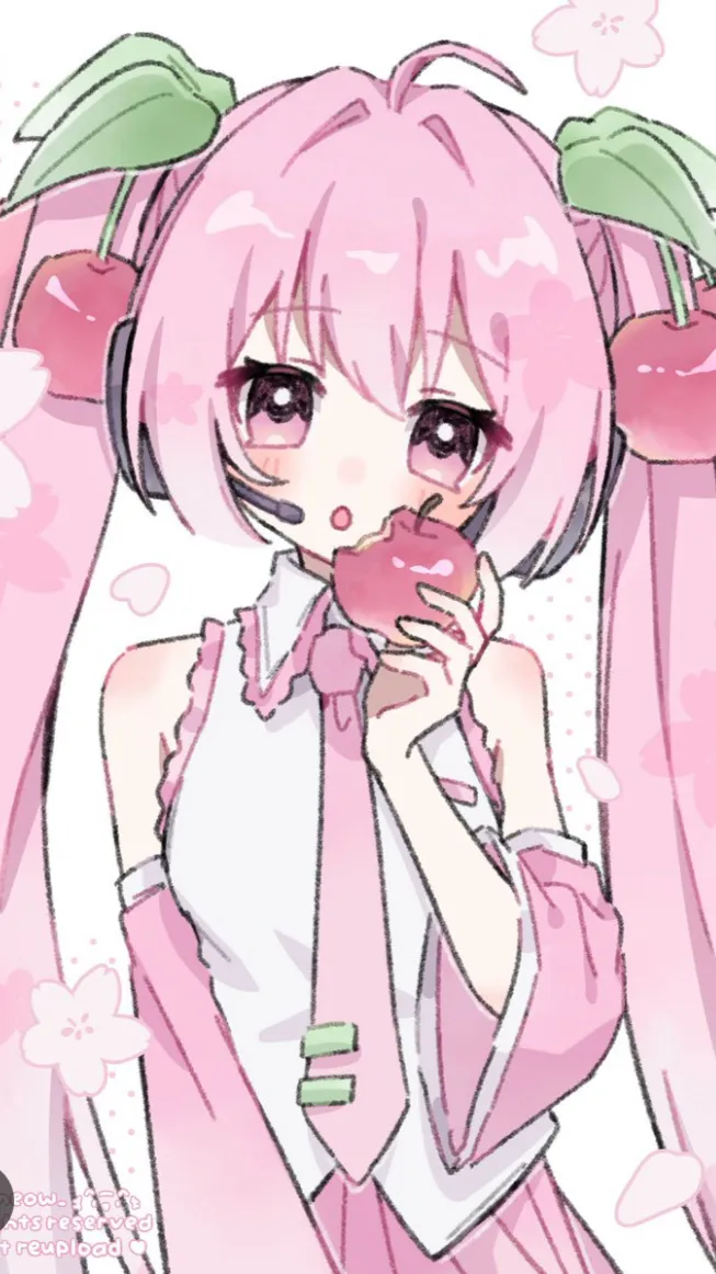 ai character: Cherry miku! background