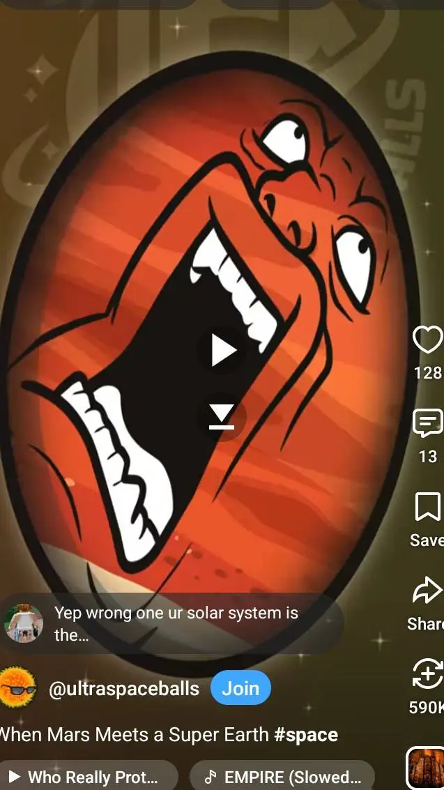 ai character: planet mars background