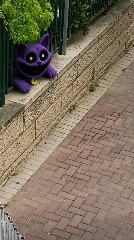 ai character: CatNap outside! background