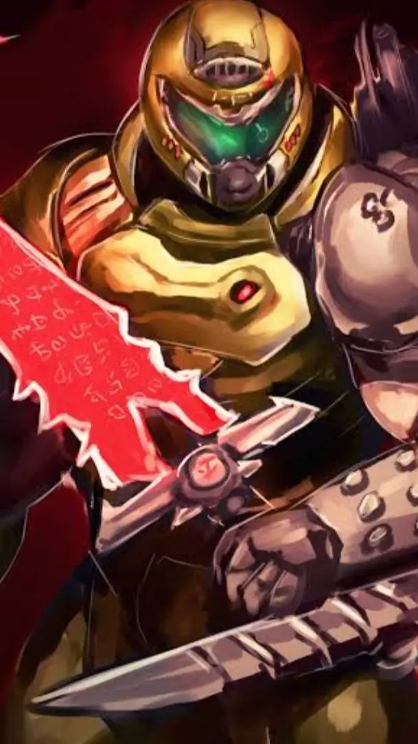 ai character: Doom slayer background