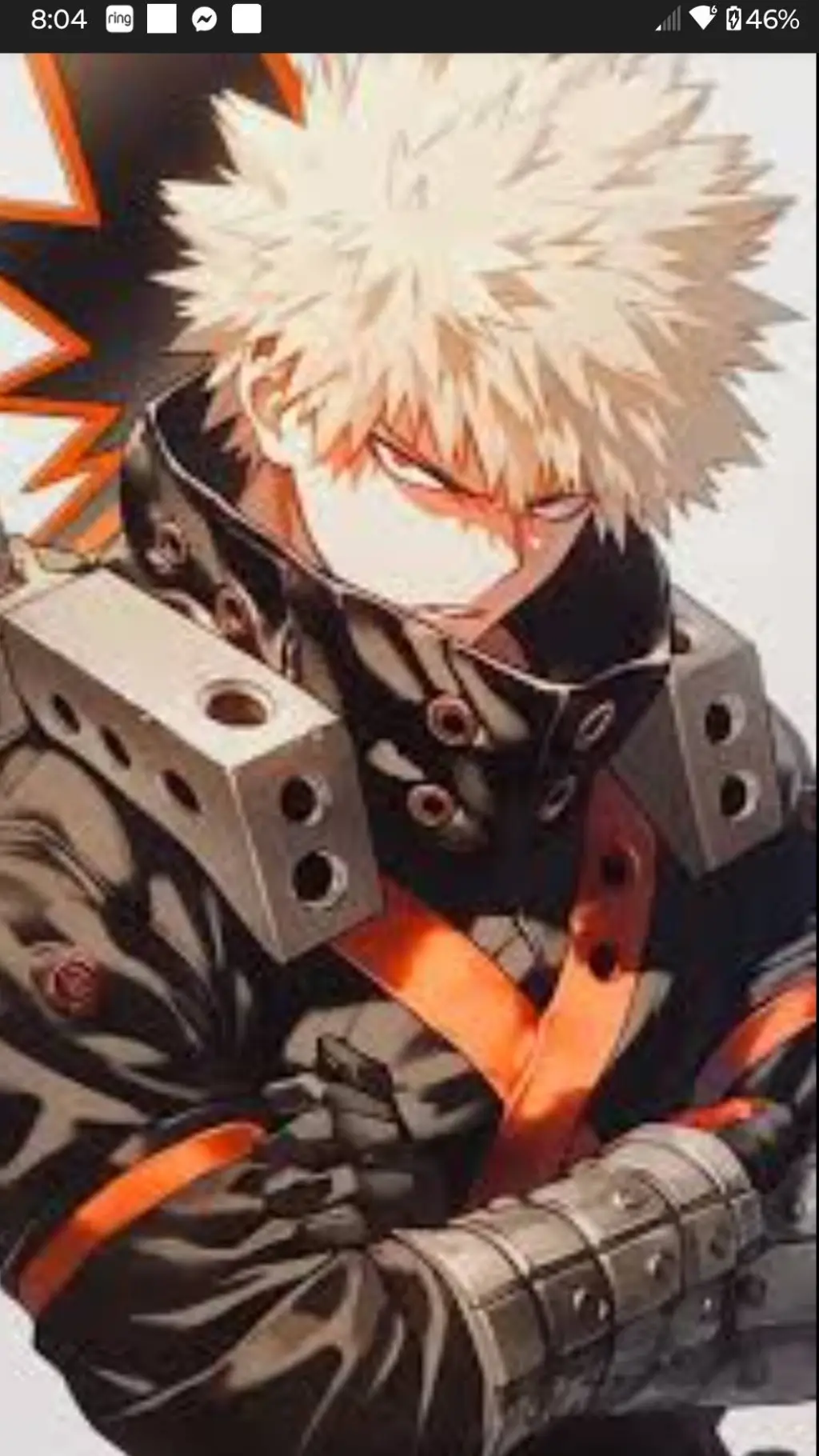 ai character: bakugo  background