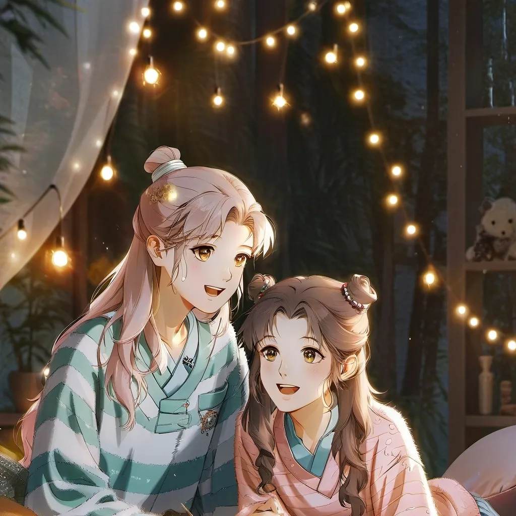 chat with ai character: sleepover