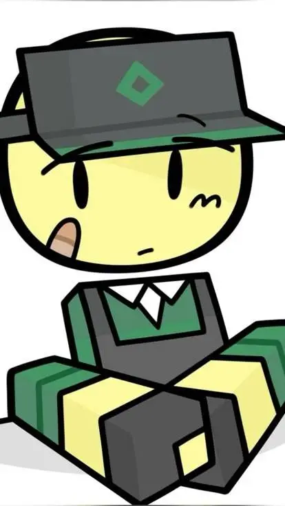 ai character: silly cashier time background