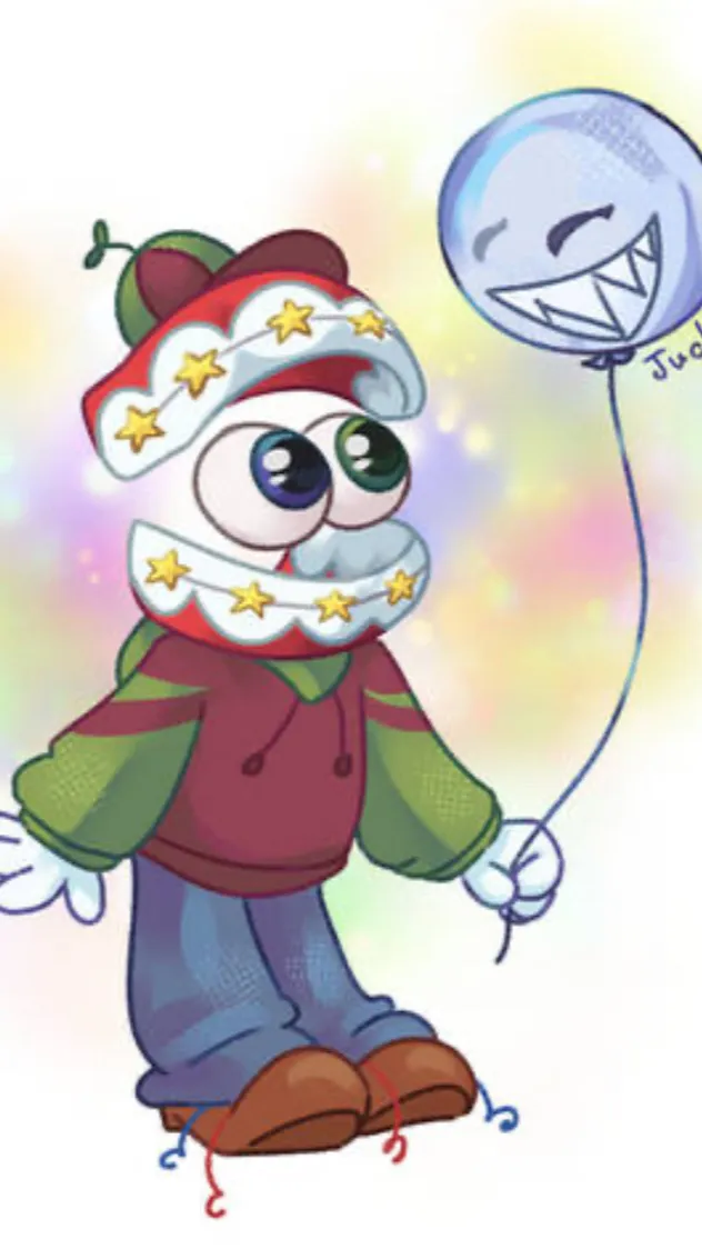 ai character: Baby cane background