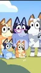 ai character: Bluey background