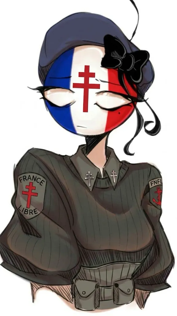ai character: Francia libre background