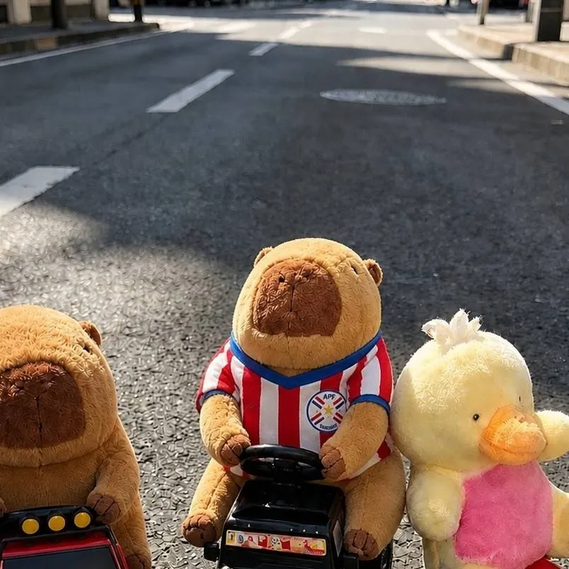 chat with ai character: peluches en autos!