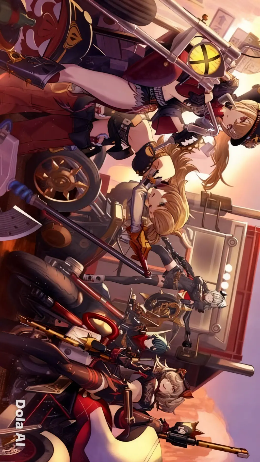 ai character: HIJOS DE CALIDÓN.🔥 background