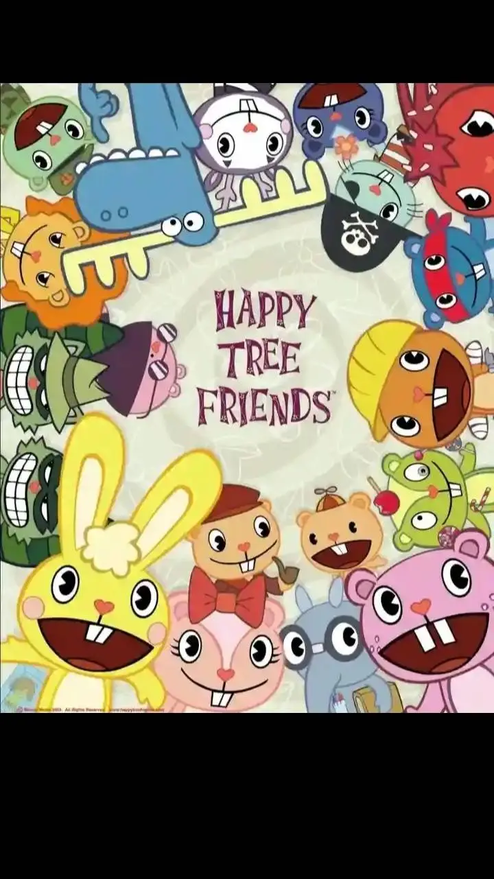 ai character: Happy Tree Friends background