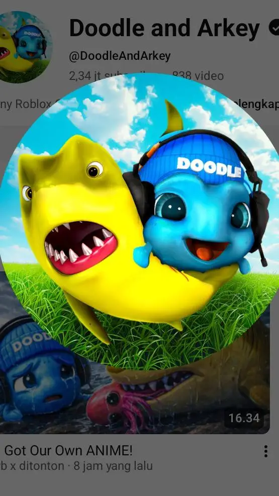 ai character: DoodleAndArkey26 background