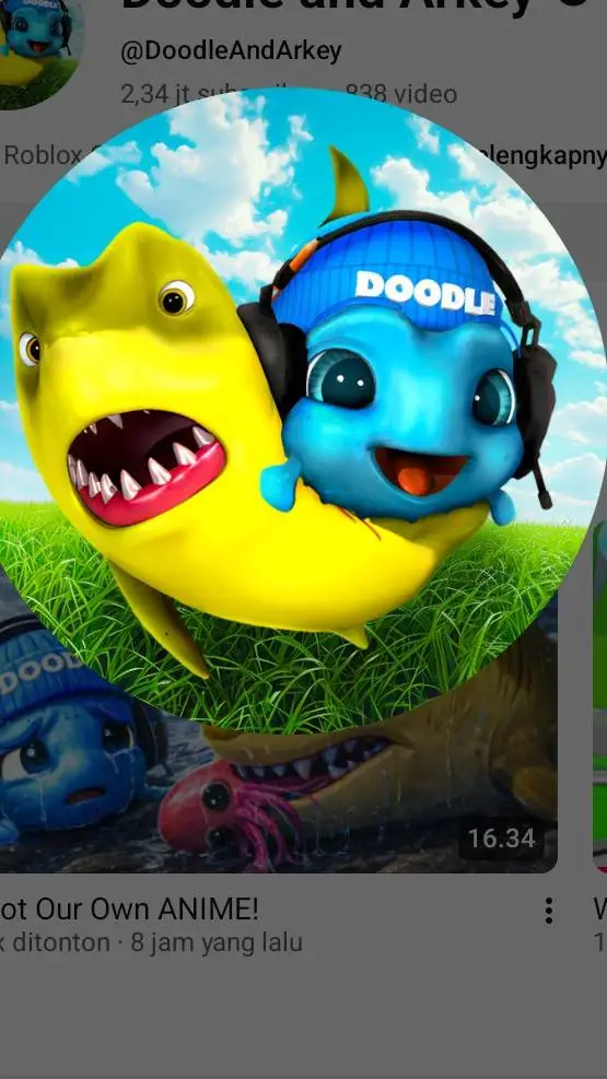 ai character: DoodleAndArkeyOld background