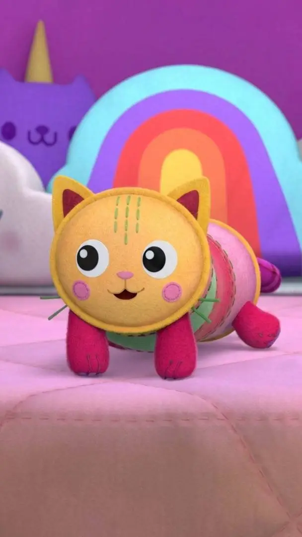 ai character: pillow cat background